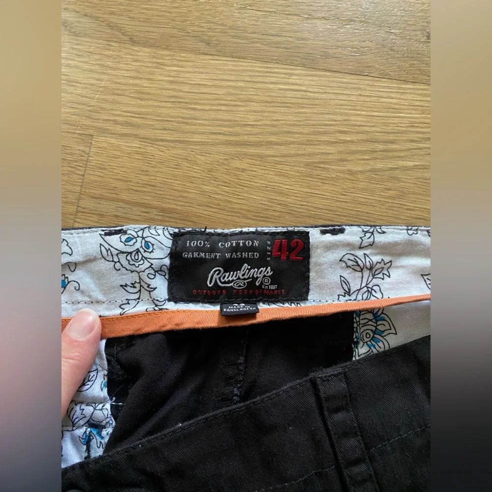 Rawlings Mens Black Size 42 Cargo Shorts Workwear Golf